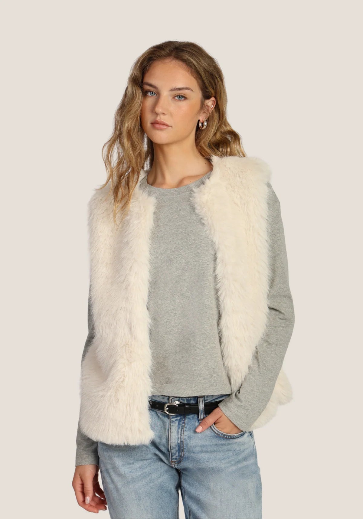 Dylan Ava Faux Fur Vest