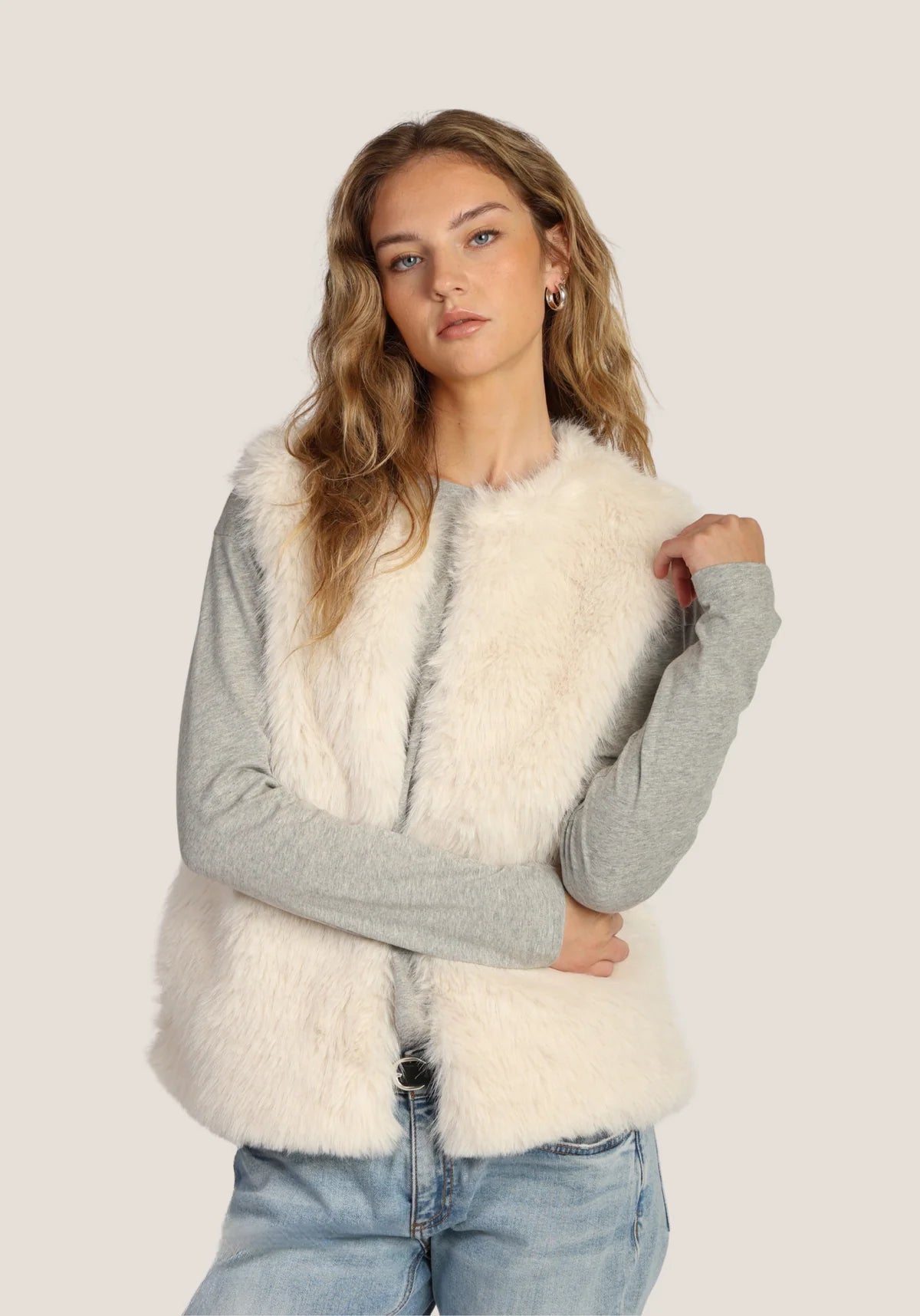 Dylan Ava Faux Fur Vest