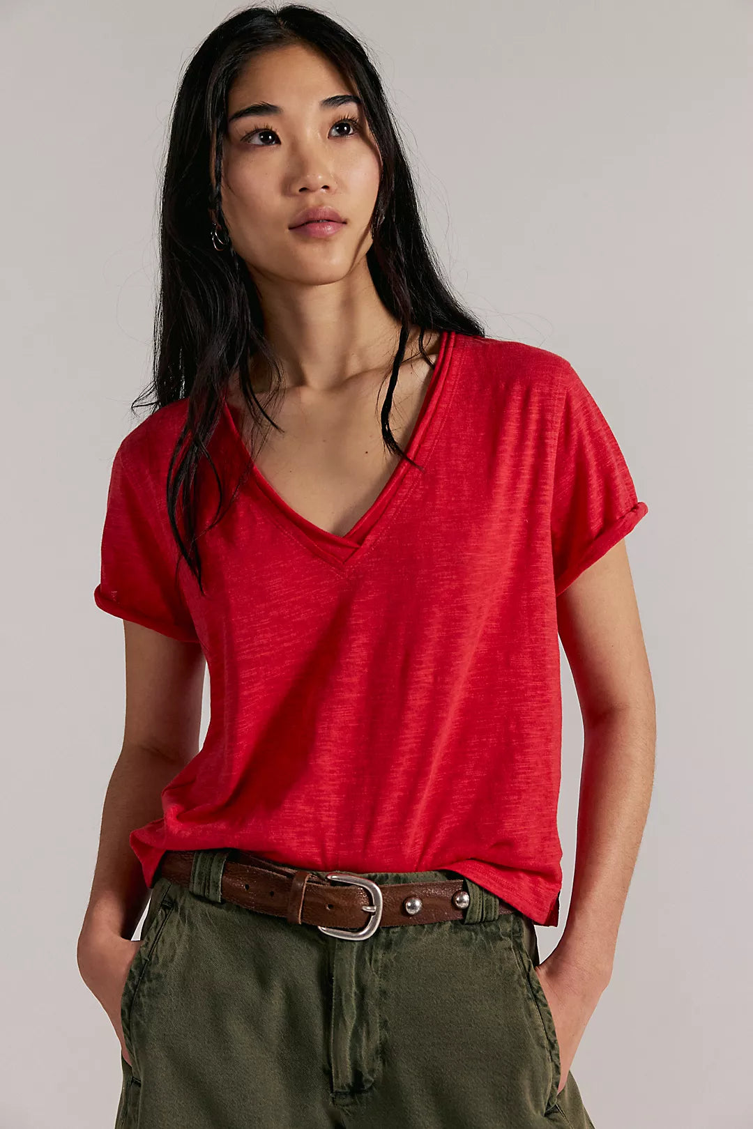 Free People Take 2 Tee - Red