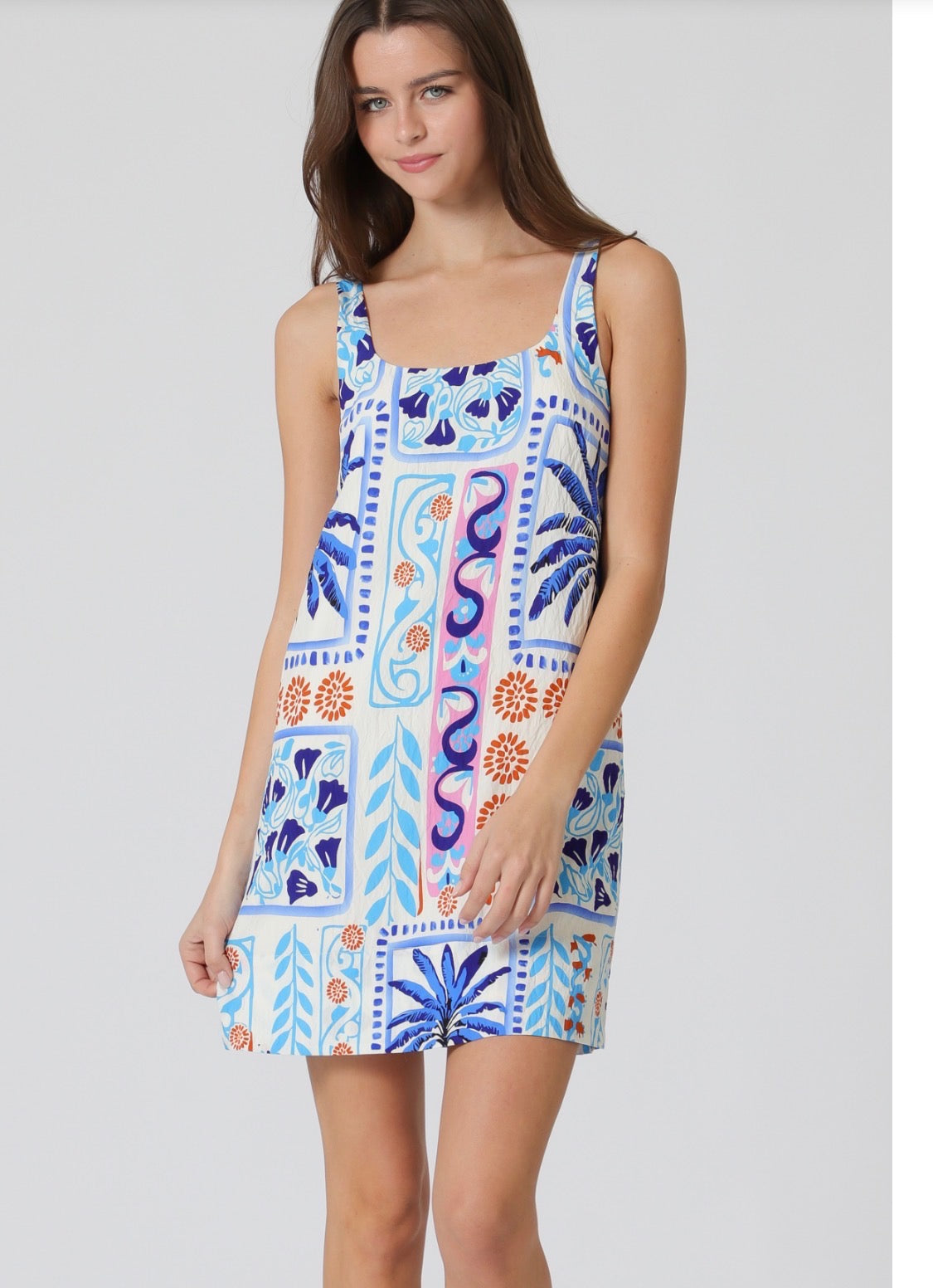 Aakaa Sleeveless Shift Dress