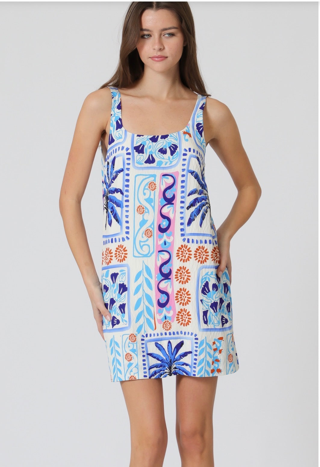 Aakaa Sleeveless Shift Dress