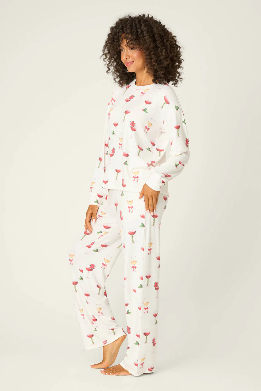 PJ Salvage Lets Get Toasty Long Sleeve Pants PJ Set