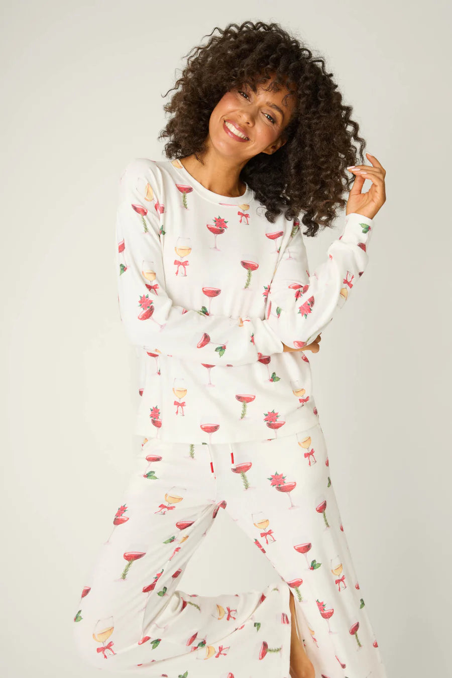PJ Salvage Lets Get Toasty Long Sleeve Pants PJ Set
