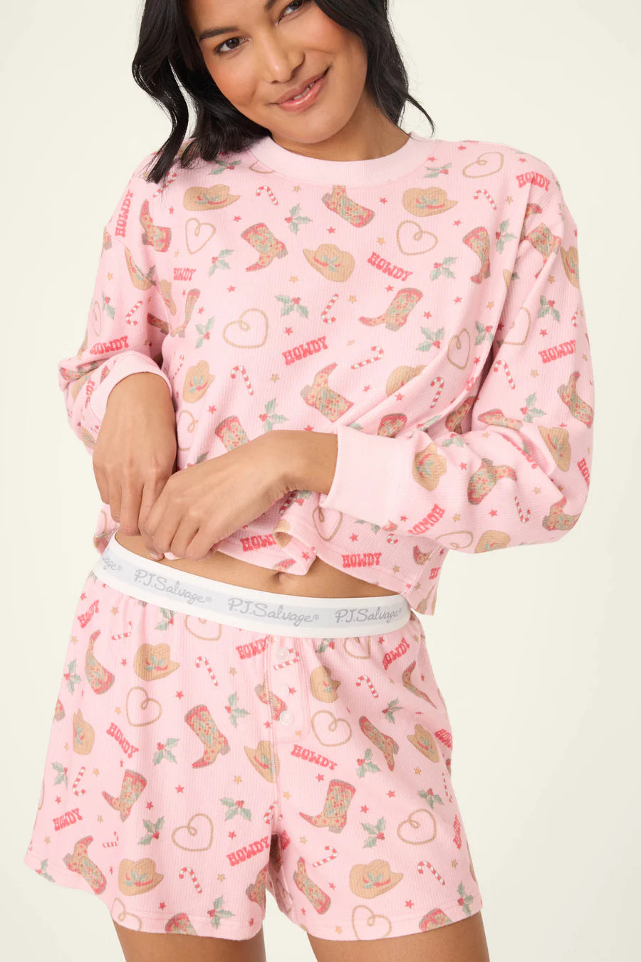 PJ Salvage Boyfriend Boxer Shorts PJ Set