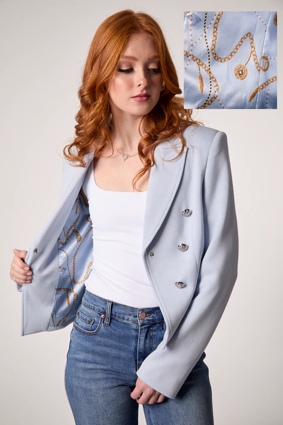 Blue Revival Charlotte Cropped Blazer