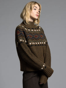 Weekend LA Cinnamon Aztec Sweater