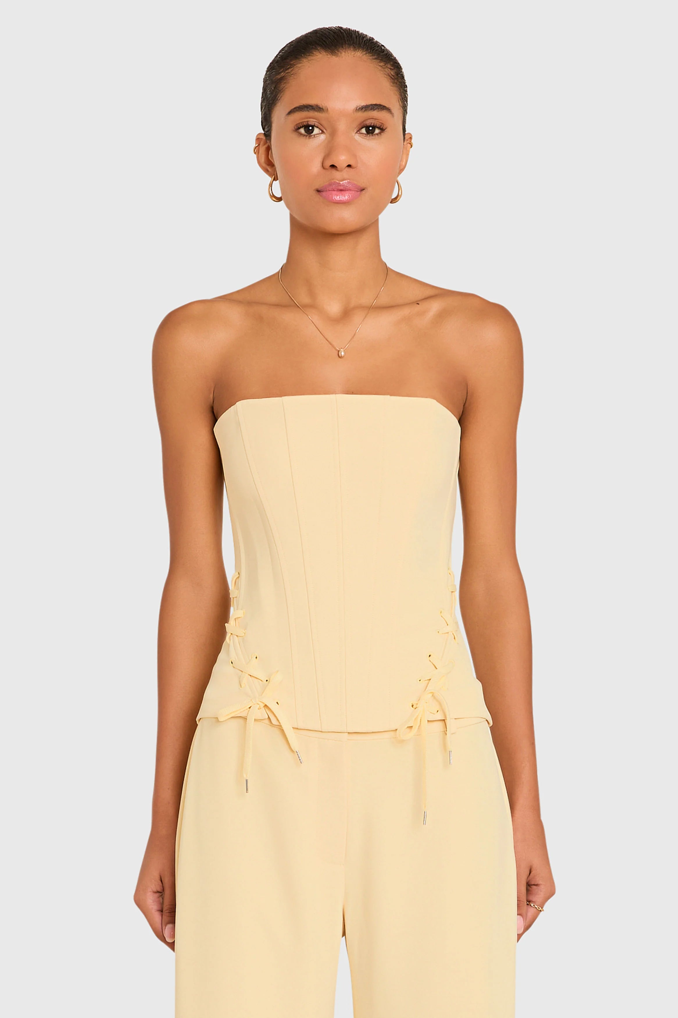 Amanda Uprichard Hathaway Top - Butter Yellow