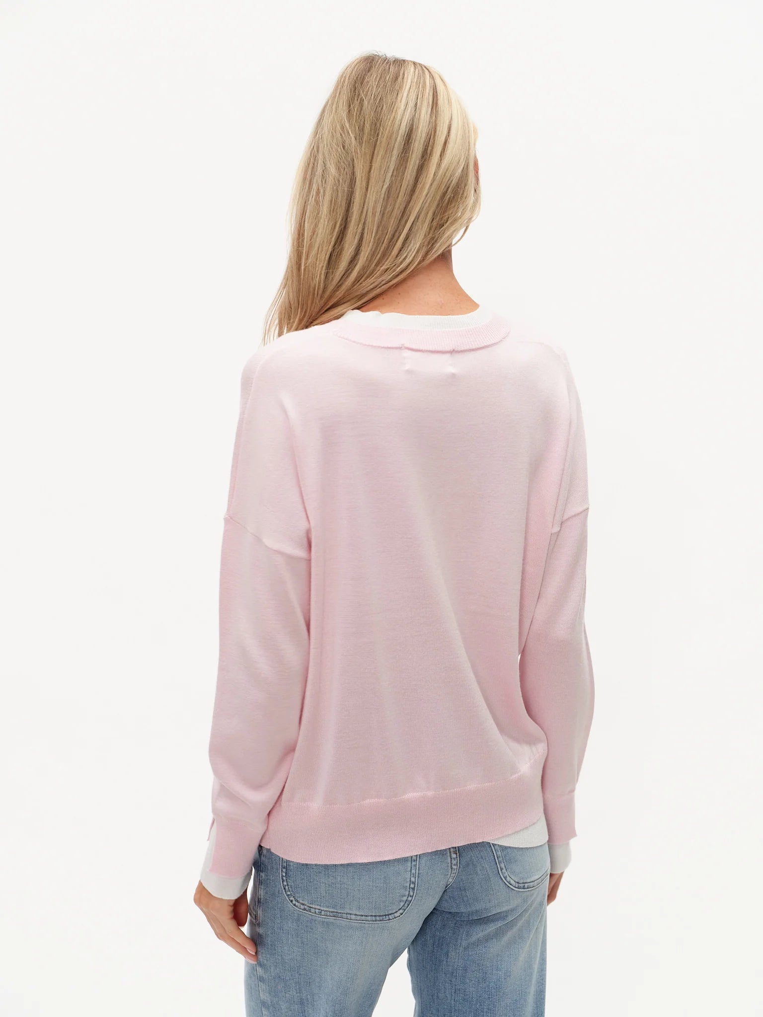 Six Fifty Claire Double Hem Sweater - Pink