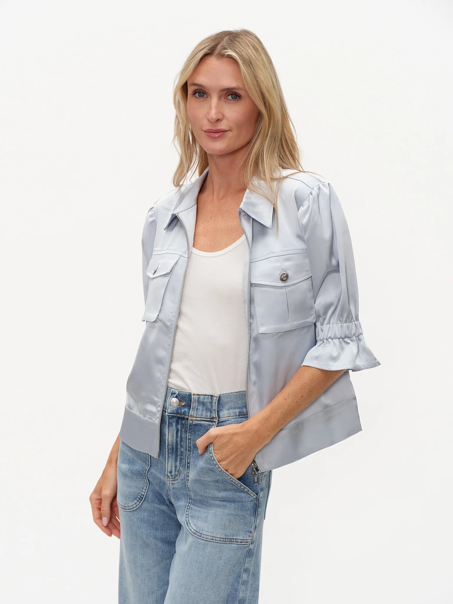 Six Fifty Anna Satin Jacket