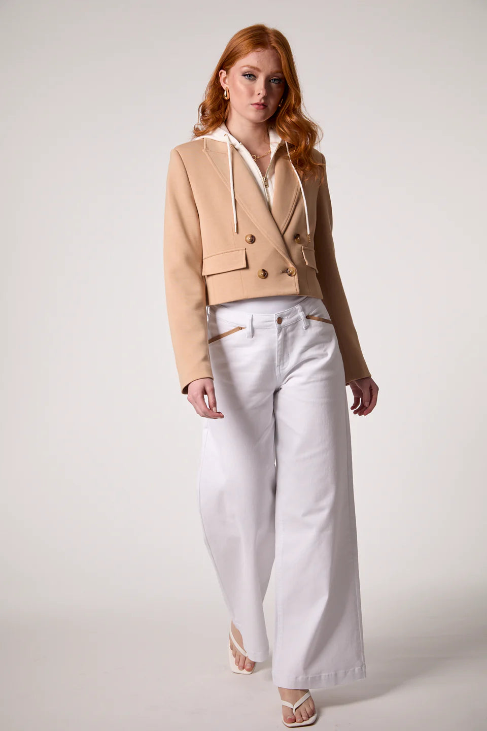 Blue Revival Chloe Cropped Hoodie Blazer