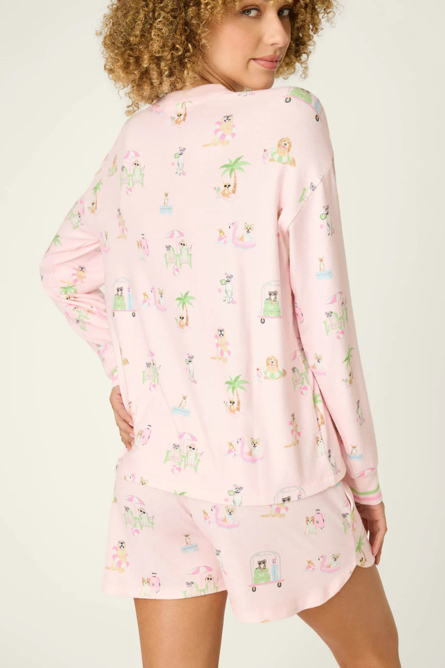 PJ Salvage L/S Pant Pupcation PJ Set