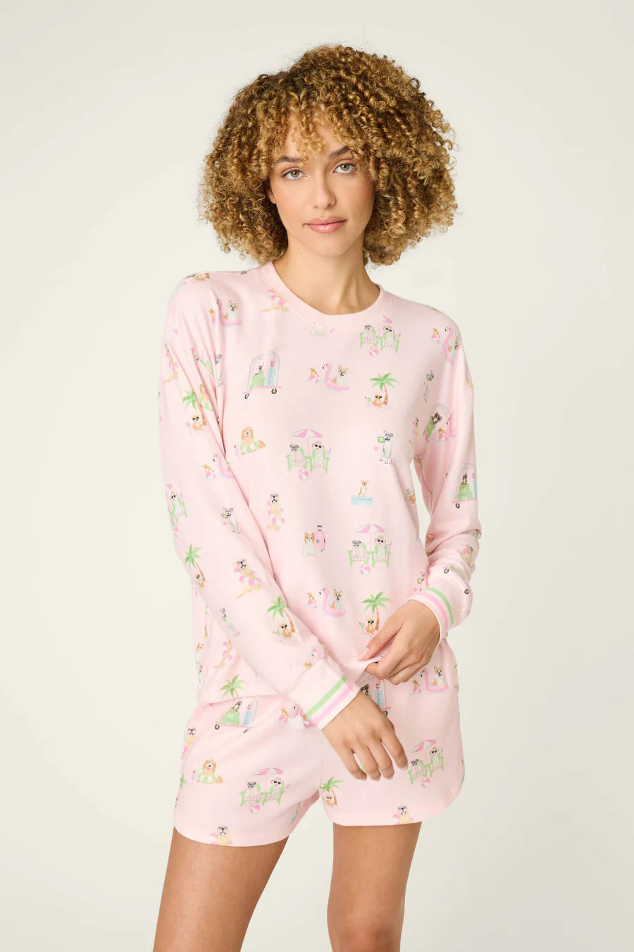 PJ Salvage L/S Pant Pupcation PJ Set