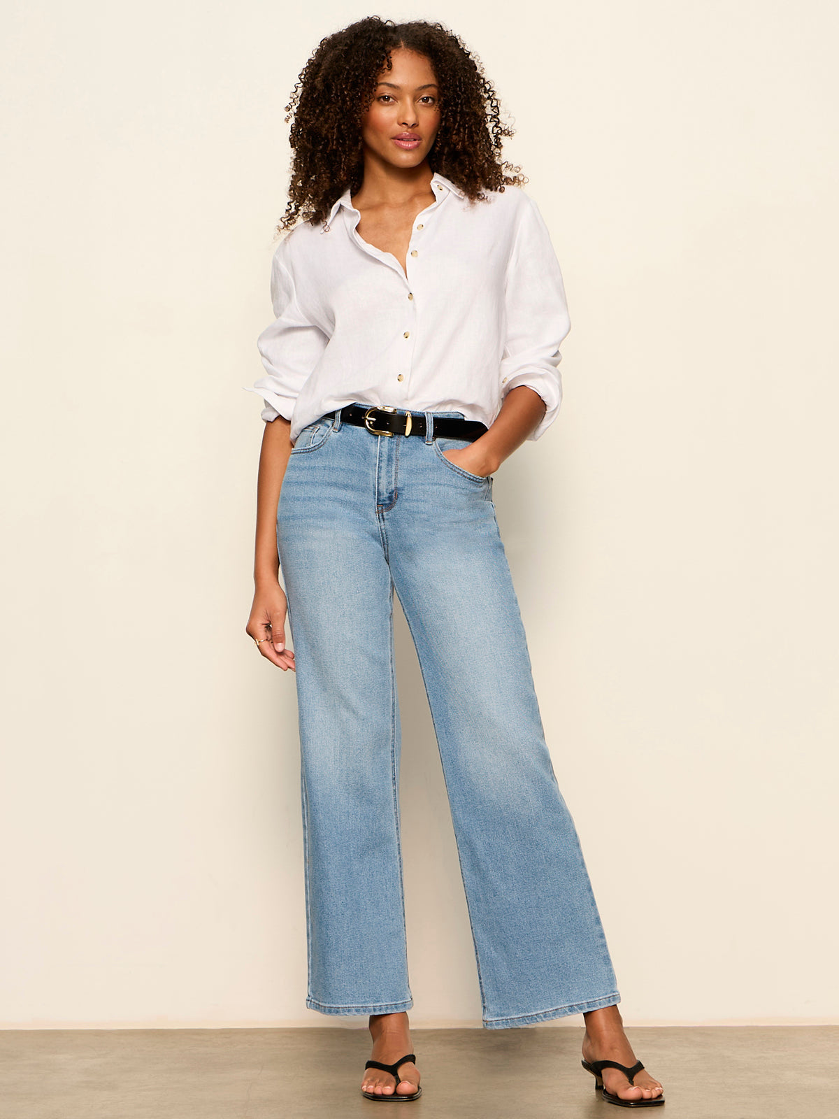 Sanctuary More Love Linen Tie Top
