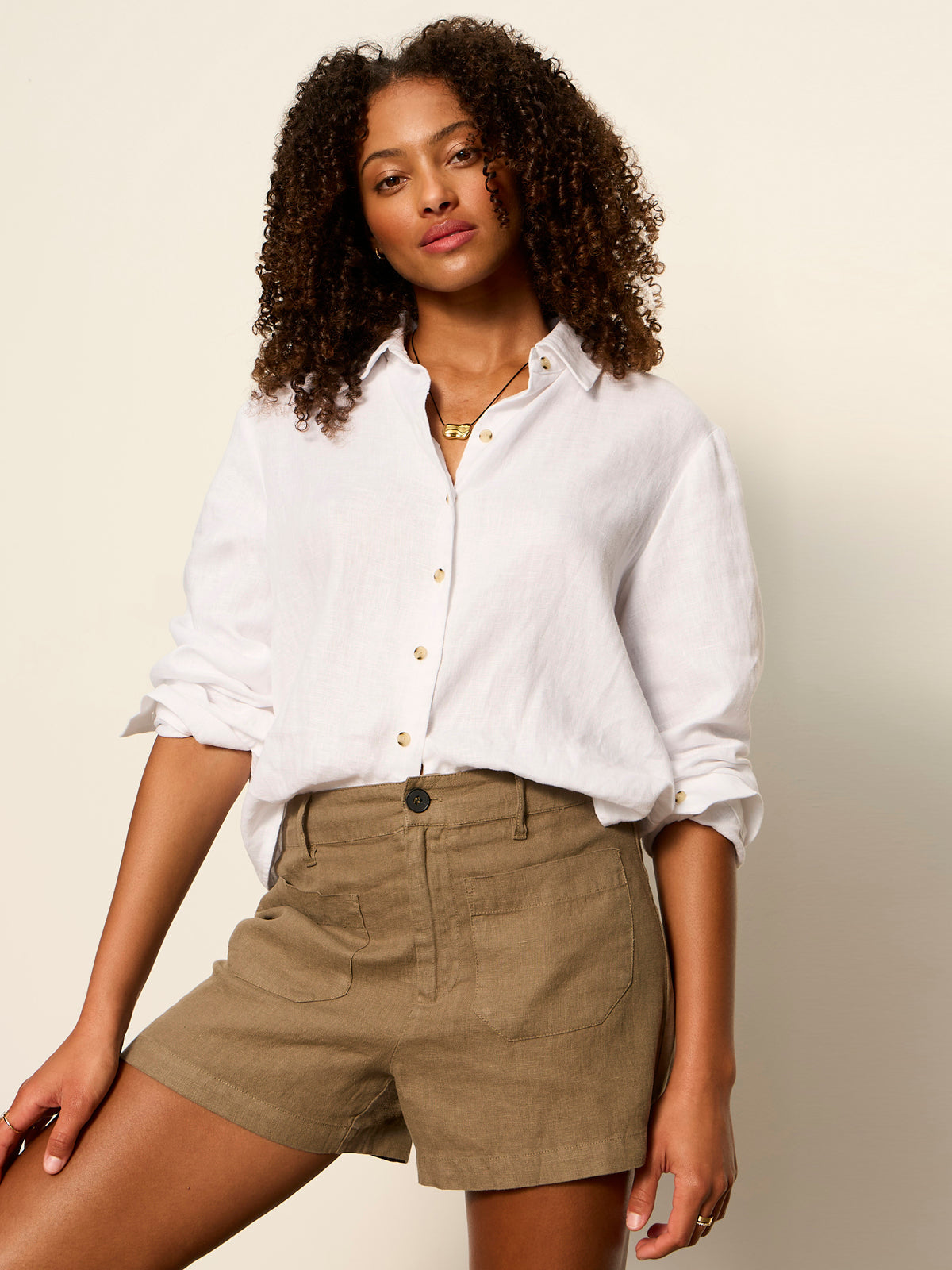 Sanctuary Linen Marine Shorts