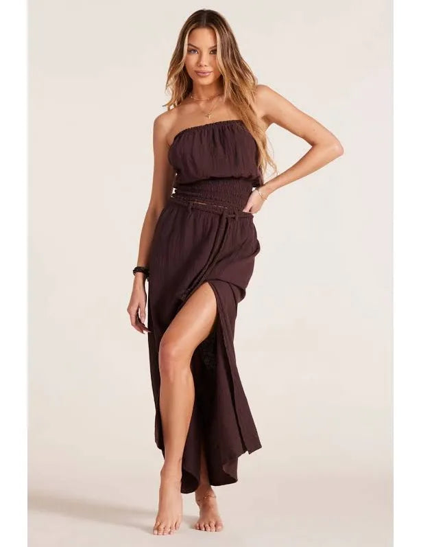 Bobi Belted Maxi Skirt
