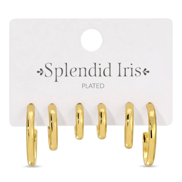 Combo 3, Graduating Textured Hoops