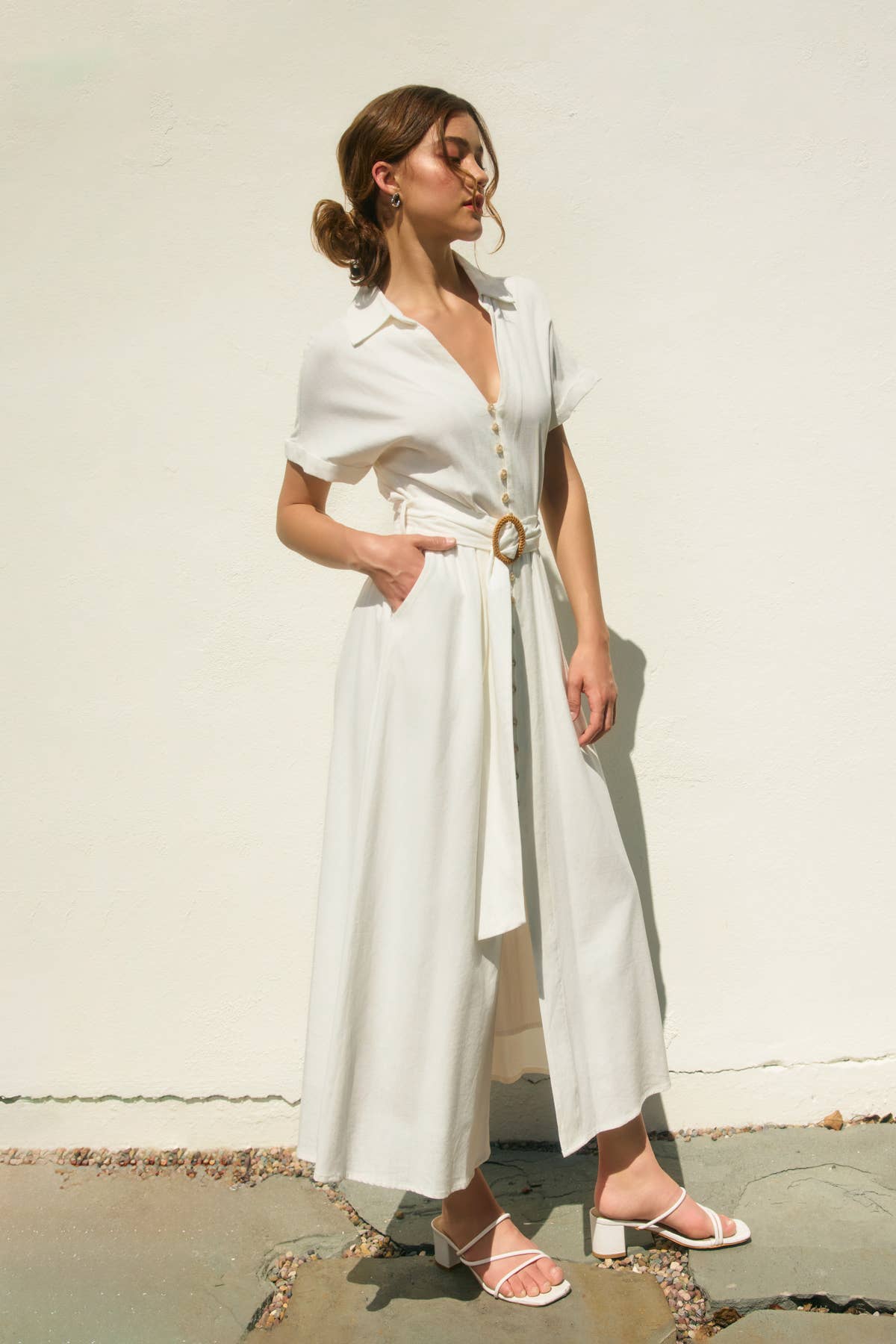 Heaven Sent Wicker Buckle Maxi Dress (1)