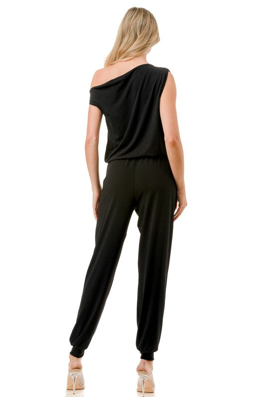 Ariella Off Shoulder Jumpsuit