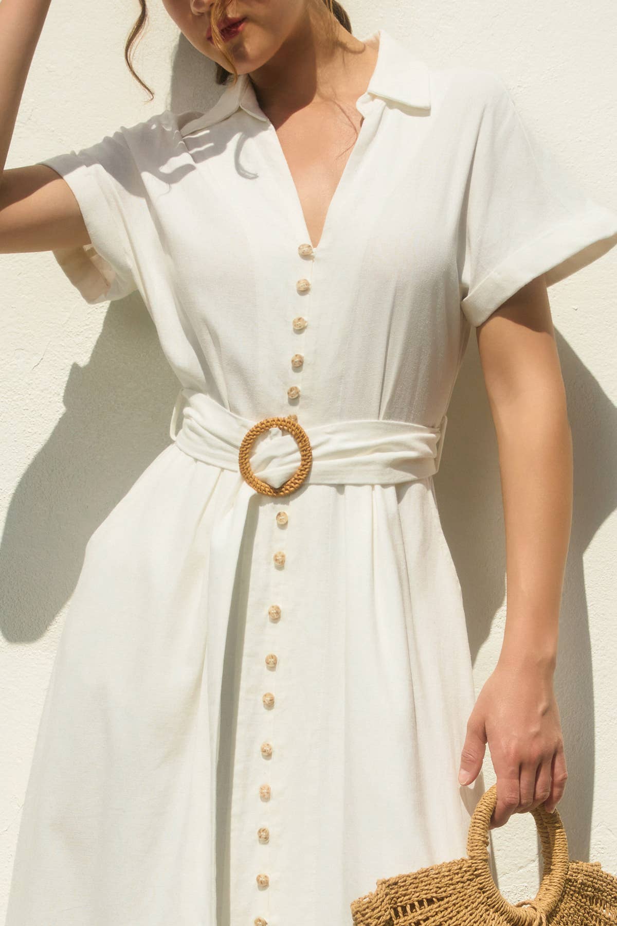 Heaven Sent Wicker Buckle Maxi Dress (1)
